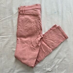 Loft modern skinny crop pink pants size 0/25